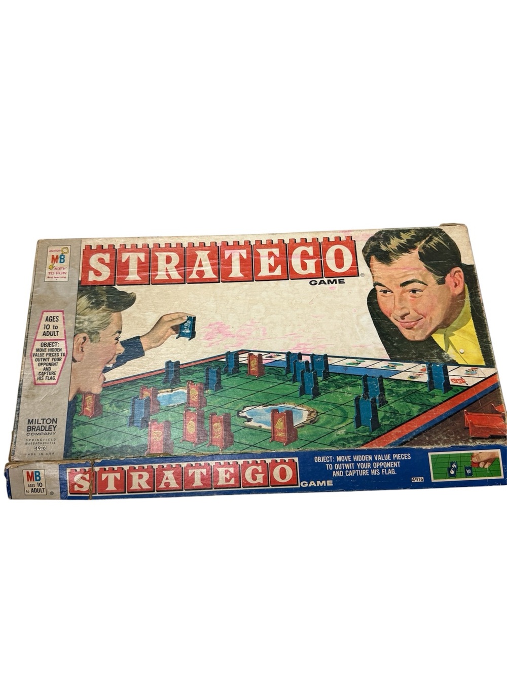 Vintage Stratego Board Game - Milton Bradley 1961